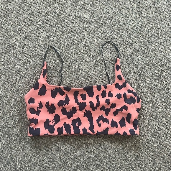 AllFenix Cheeta Square Neck Sports Bra Sz M - Picture 2 of 5